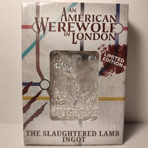 An American Werewolf In London Silver Card Ingot Official Collectible Figurine